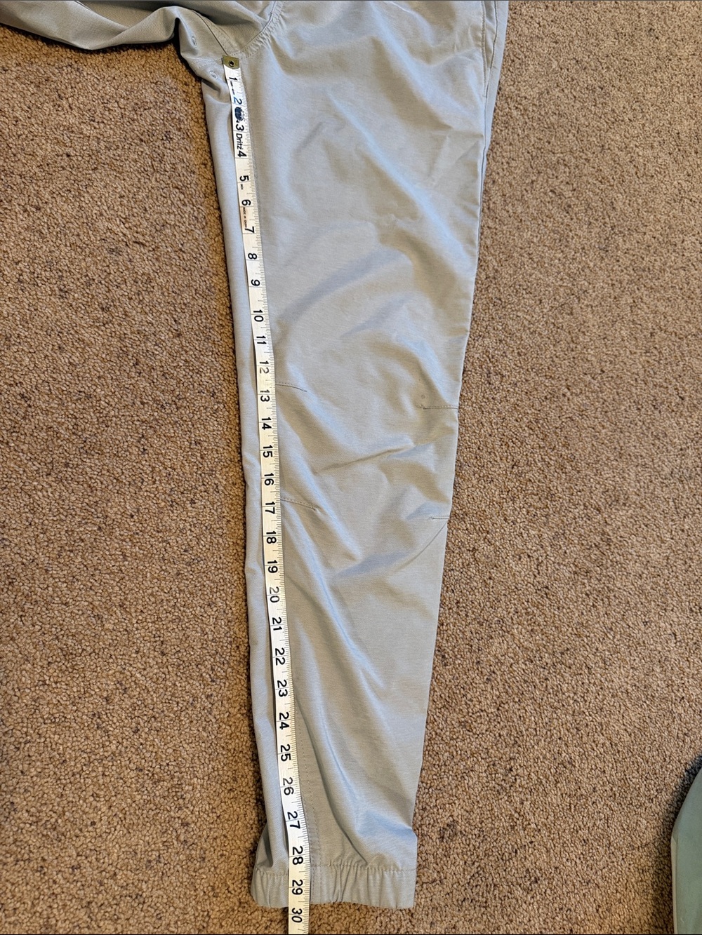 Hurley Light Khaki Elastic Waist Joggers with Drawstring - Picture 7 of 7